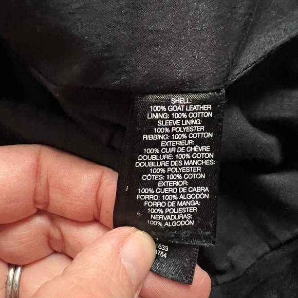 Kenneth Cole Black Leather  Asymmetrical Jacket - Medium - Picture 6 of 6